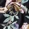 1 Yard Black & Pink Floral Stretch Cotton Sateen Fabric Trifling Thoughts 55 inch Width